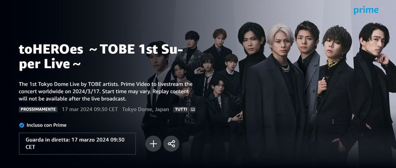 TOBE streaming amazon TOBE streaming amazon